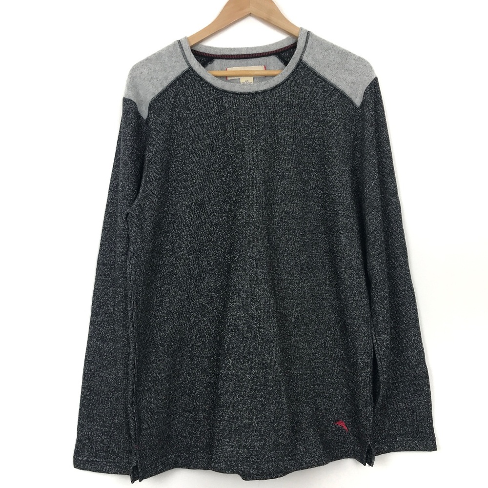 [3 for $15] Tommy Bahama Soft Raglan Sweater Marlin Grey Sz L